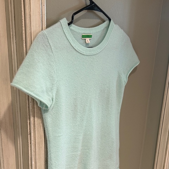 J. Crew light blue Cashmere Knit tee size small - Picture 4 of 9